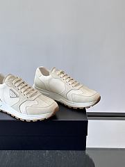 Bagsaaa Prada Prax suede and Re-Nylon sneakers white - 4