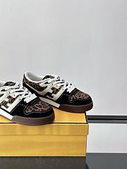 Bagsaaa Fendi Match Low-top platform in multicolor cavallino calfskin and suede - 3