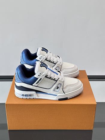 Bagsaaa LV Trainer Sneaker white & blue