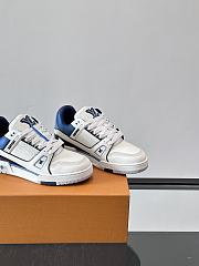 Bagsaaa LV Trainer Sneaker white & blue - 4