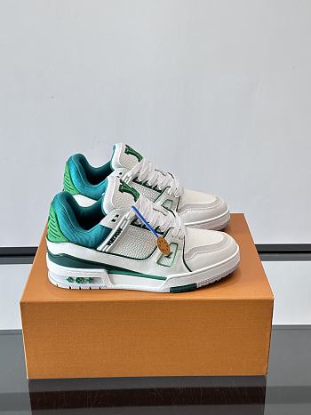 Bagsaaa LV Trainer Sneaker white & green