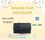 Chanel Flap bag 25cm black hardware  - 1