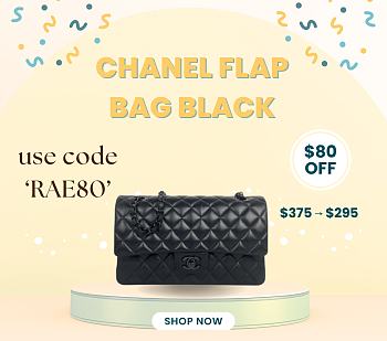 Chanel Flap bag 25cm black hardware 