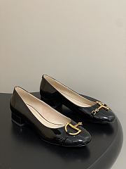 Bagsaaa Gucci Women's ballet flat with half Horsebit 849652 black patent - 2.5cm - 1