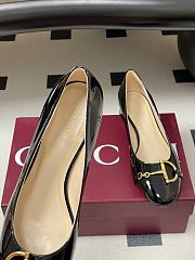 Bagsaaa Gucci Women's ballet flat with half Horsebit 849652 black patent - 2.5cm - 2