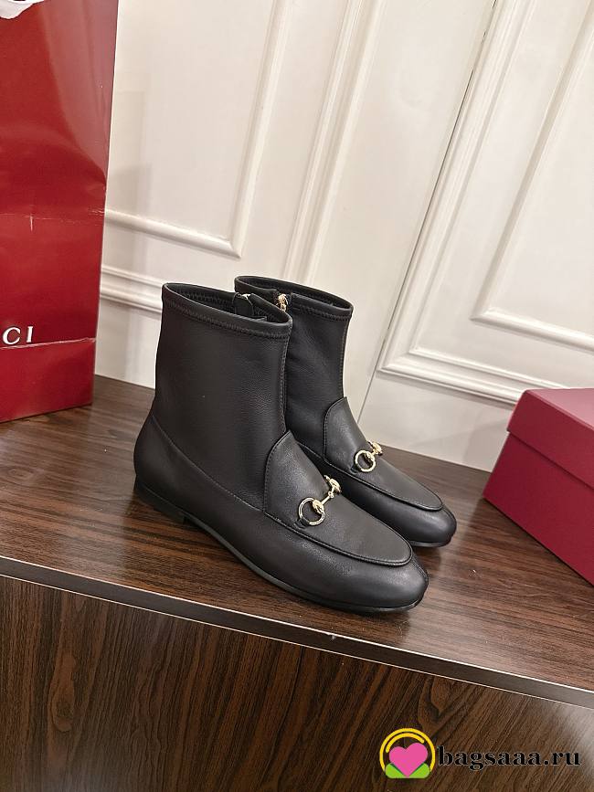 Bagsaaa Gucci Women's Jordaan ankle boot 831013 black - 1