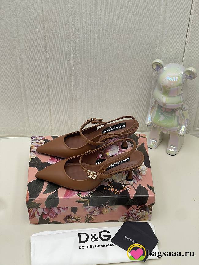 Bagsaaa Dolce & Gabbana point-toe slingback pumps 6.5cm - 1