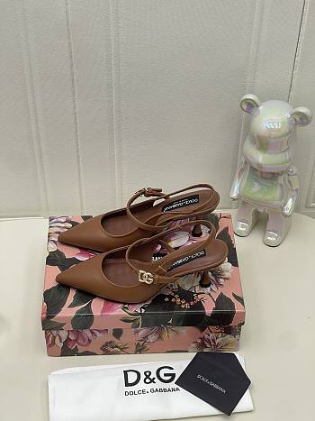 Bagsaaa Dolce & Gabbana point-toe slingback pumps 6.5cm