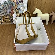 Bagsaaa Hermès Neo Garden Party 23 bag in H Viking canvas and Negonda calfskin - 4