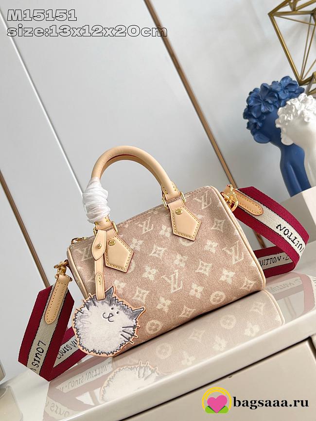 Bagsaaa LV M15151 Speedy Bandoulière 20 Bag Meowgram - 20.5cm - 1