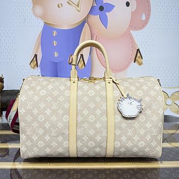 Bagsaaa M25787 Louis Vuitton Travels With Grace Keepall Bandoulière 45 Meowgram - 45cm