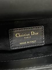 Bagsaaa Mini Lady Dior Bag Cannage Embroidery with Black Beads and Silver-Tone Strass - 17cm - 2