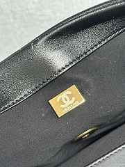 Bagsaaa Chanel Quilted Iridescent Calfskin Leather Jumbo Bag black - 45cm - 4