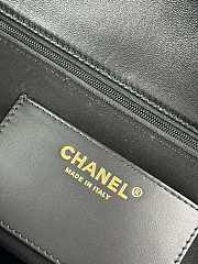 Bagsaaa Chanel Quilted Iridescent Calfskin Leather Jumbo Bag black - 45cm - 2
