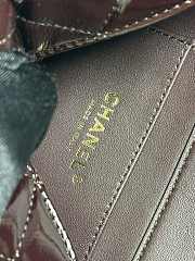 Bagsaaa Chanel Mini Flap Bag AS5618 Dark Brown Patent - 19.5cm - 4