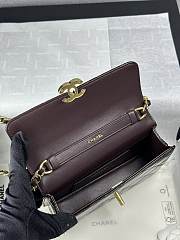 Bagsaaa Chanel Mini Flap Bag AS5618 Dark Brown Patent - 19.5cm - 3