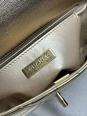 Bagsaaa Chanel Mini Flap Bag with Top Handle AS5805 Gold - 18.5cm - 3