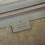 Bagsaaa Gucci Ophidia medium tote bag 834465 dark green suede - 36cm - 2