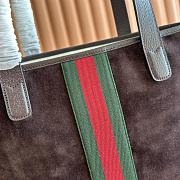 Bagsaaa Gucci Ophidia medium tote bag 834465 dark brown suede - 36cm - 3