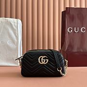 Bagsaaa Gucci GG Marmont small camera bag 855273 black - 24cm - 1