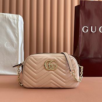 Bagsaaa Gucci GG Marmont small camera bag 855273 pink beige - 24cm
