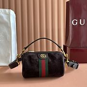 Bagsaaa Gucci Ophidia mini bag 846869  dark brown suede - 18.5cm - 1