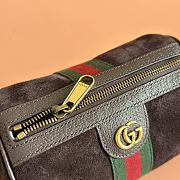 Bagsaaa Gucci Ophidia mini bag 846869  dark brown suede - 18.5cm - 2