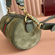 Bagsaaa Gucci Ophidia mini bag 846869 dark green suede - 18.5cm - 3