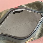 Bagsaaa Gucci Ophidia mini bag 846869 dark green suede - 18.5cm - 2