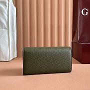 Bagsaaa Gucci Softbit continental wallet 828147 dark green - 19cm - 4