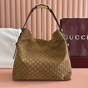 Bagsaaa Gucci Beatrix large tote bag 850546 brown suede - 40cm - 1