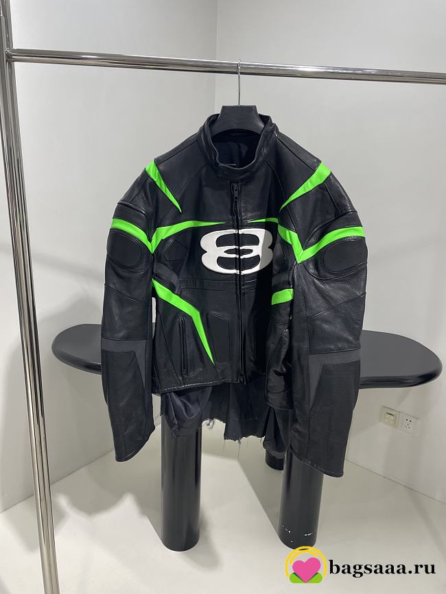 Bagsaaa Balenciaga Unity Sports Icon Racer Jacket in black   - 1