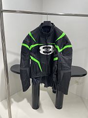 Bagsaaa Balenciaga Unity Sports Icon Racer Jacket in black   - 1