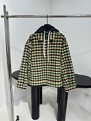 Bagsaaa Miu Miu gingham check and technical fabric jacket - 1