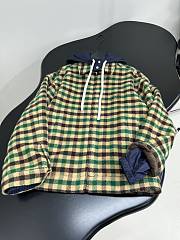 Bagsaaa Miu Miu gingham check and technical fabric jacket - 3