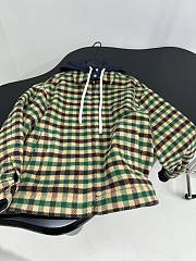 Bagsaaa Miu Miu gingham check and technical fabric jacket - 2