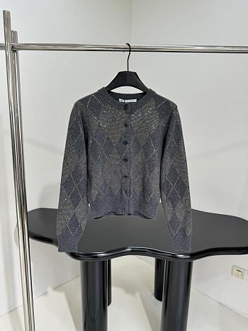 Bagsaaa Alexander Wang crystal hotfix cardigan