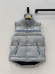 Bagsaaa Dior Oblique puffer vest light gray - 1