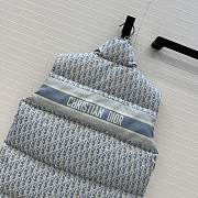Bagsaaa Dior Oblique puffer vest light gray - 4