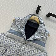 Bagsaaa Dior Oblique puffer vest light gray - 3