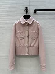 Bagsaaa Chanel jacket with heart-shaped pockets pink - 1
