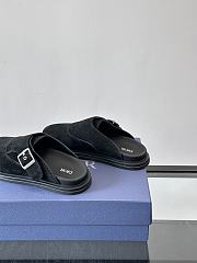 Bagsaaa Dior black mules with silver buckle - 4