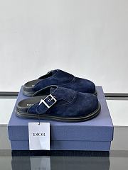 Bagsaaa Dior blue mules with silver buckle - 1