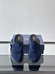 Bagsaaa Dior blue mules with silver buckle - 3