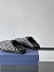 Bagsaaa Dior Aqua Mule Beige and Black Dior Oblique Jacquard - 3