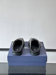 Bagsaaa Dior Aqua Mule Beige and Black Dior Oblique Jacquard - 2