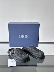 Bagsaaa Dior Aqua Mule Black Dior Oblique Jacquard - 3