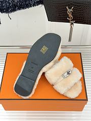Bagsaaa Giulia sandal beige shearling - 3