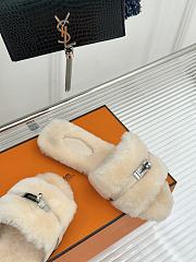 Bagsaaa Giulia sandal beige shearling - 2