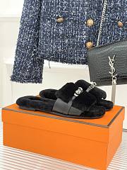 Bagsaaa Giulia sandal black shearling - 1